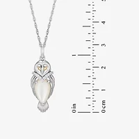 Harry Potter (F / Si2) Womens Diamond Accent Genuine White Mother Of Pearl 14K Two Tone Gold Over Silver 16 Inch Pendant Necklace