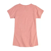 Little & Big Kid Girls Crew Neck Short Sleeve Regular Fit Strawberry Shortcake Graphic T-Shirt