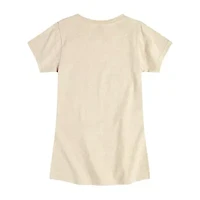 Little & Big Kid Girls Crew Neck Short Sleeve Regular Fit Pokemon Graphic T-Shirt