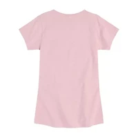 Little & Big Kid Girls Crew Neck Short Sleeve Regular Fit Graphic T-Shirt
