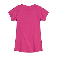 Little & Big Kid Girls Crew Neck Short Sleeve Regular Fit Graphic T-Shirt