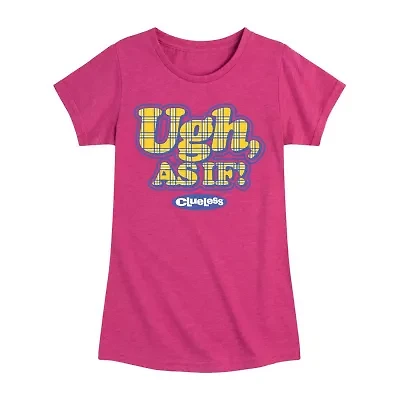 Little & Big Kid Girls Crew Neck Short Sleeve Regular Fit Graphic T-Shirt