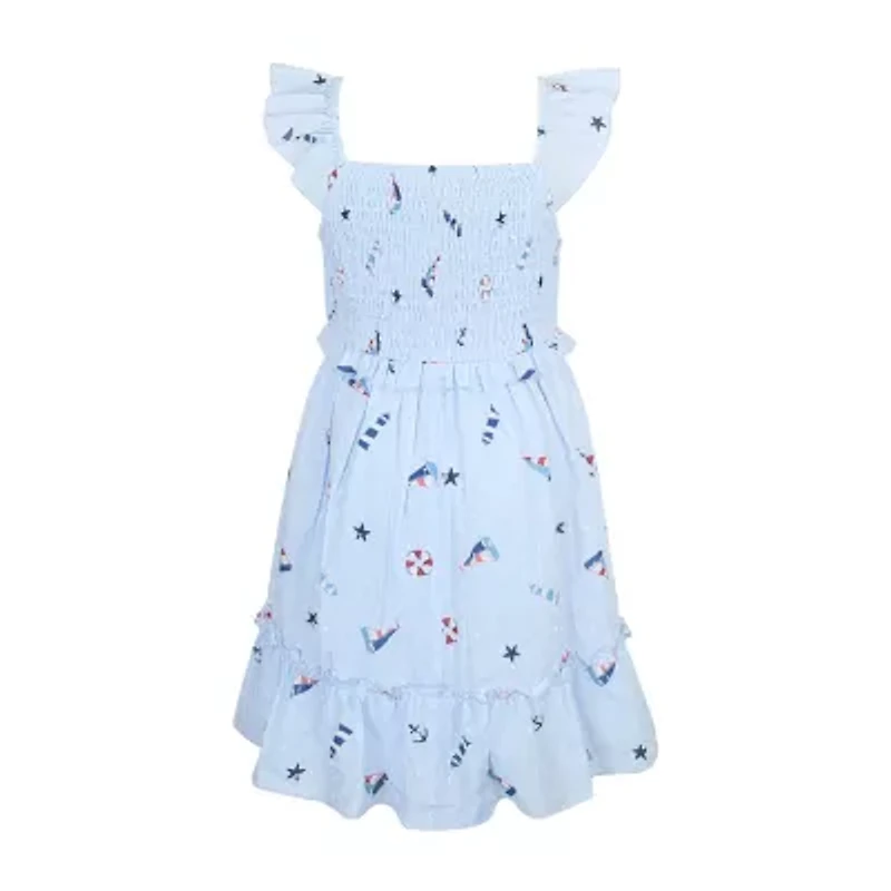 Lilt Little & Big Kid Girls Sleeveless A-Line Dress