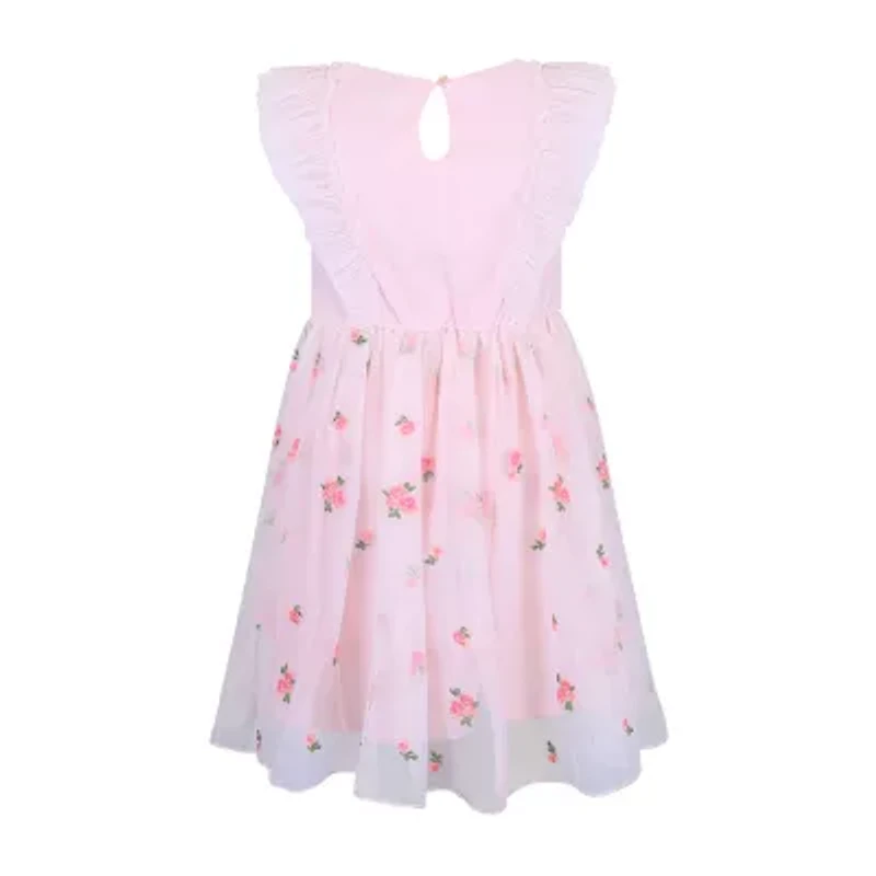 Lilt Little Girls Sleeveless A-Line Dress