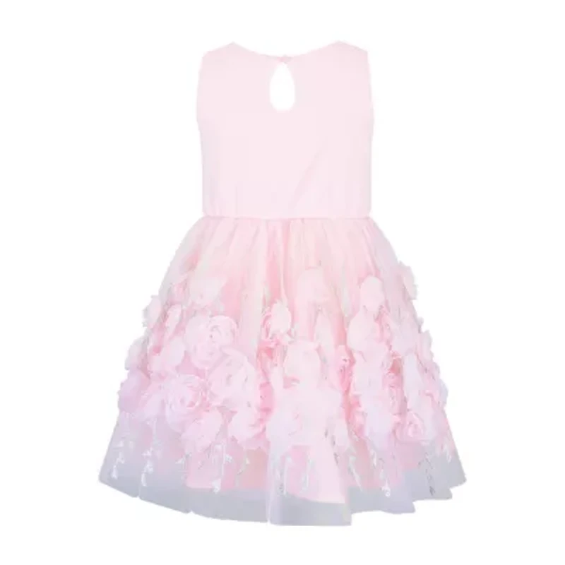 Lilt Little Girls Sleeveless Fit + Flare Dress