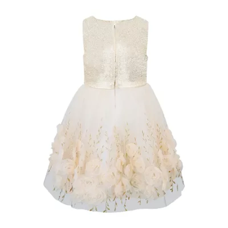 Lilt Little Girls Sleeveless Fit + Flare Dress