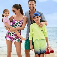 Thereabouts Little & Big Kid Boys Tie Dye Swim Trunks