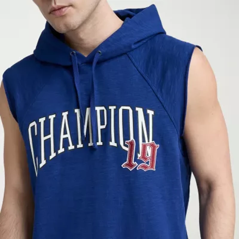 Champion Mens Sleeveless Fleece Active Hoodie