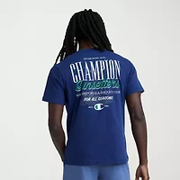 Champion Mens Crew Neck Short Sleeve Regular Fit Graphic T-Shirt