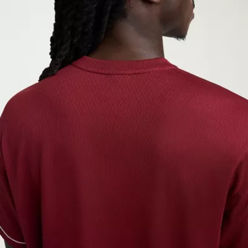 Champion Mens Short Sleeve Regular Fit Henley Shirt