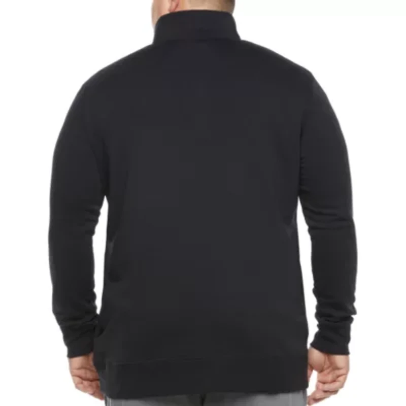 Champion Mens Mock Neck Long Sleeve Active Quarter-Zip Pullover