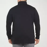 Champion Mens Mock Neck Long Sleeve Active Quarter-Zip Pullover