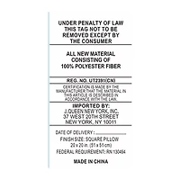 Queen Street Adelina 1 Pair Square Throw Pillow