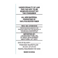 Queen Street Quincy 1 Pair Square Throw Pillow