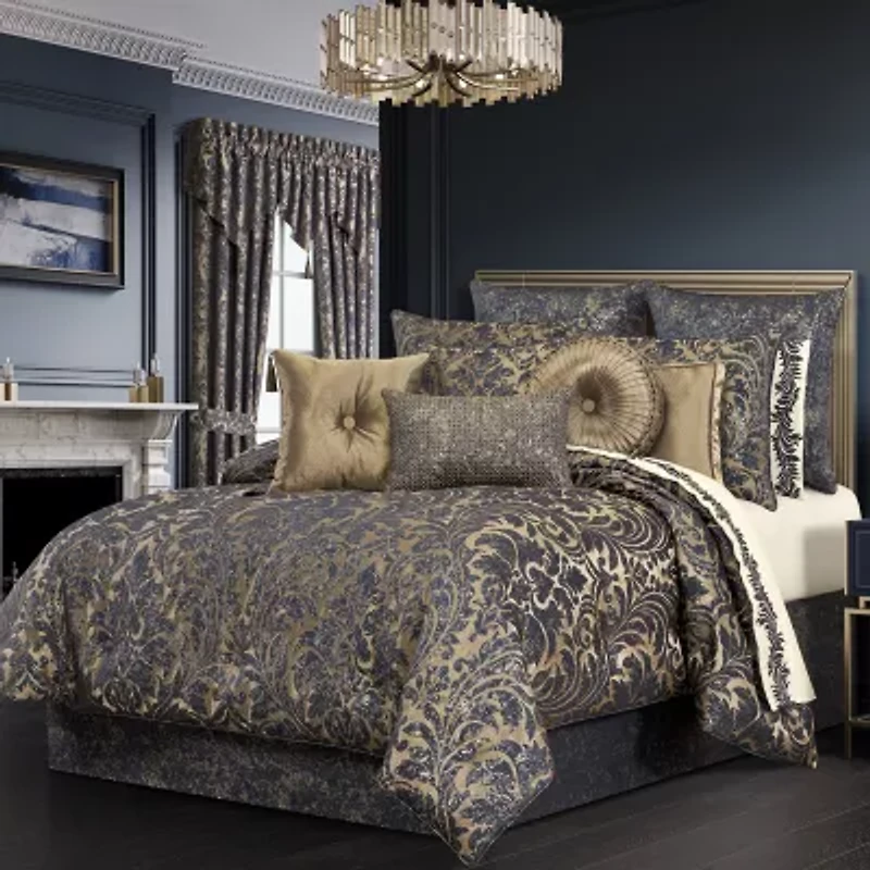 Queen Street Gildestone 4-pc. Embellished Comforter Set