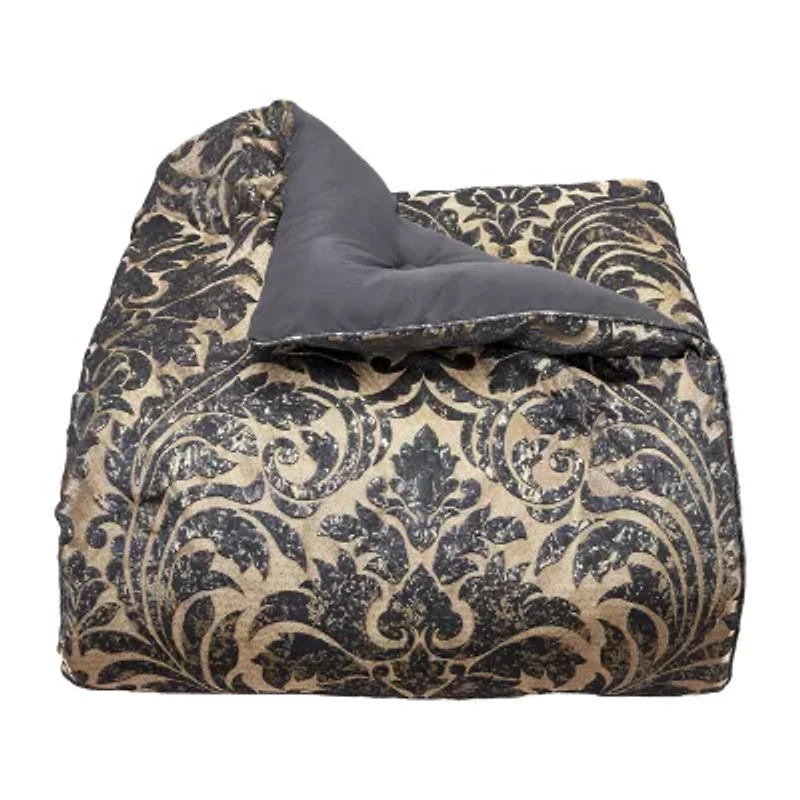 Queen Street Gildestone 4-pc. Embellished Comforter Set