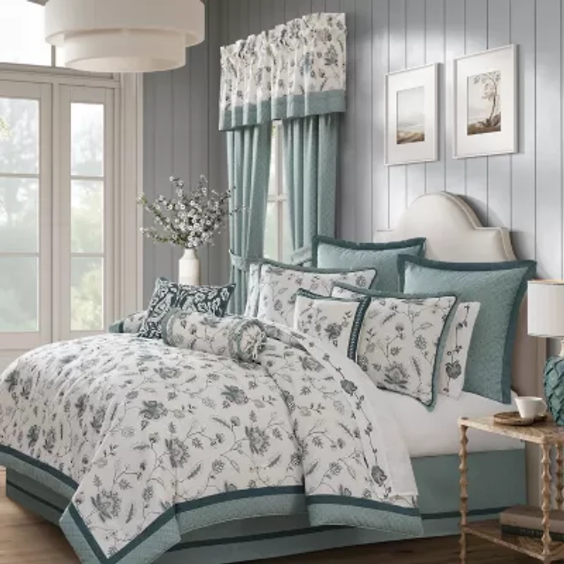 Queen Street Brookside 4-pc. Embellished Comforter Set
