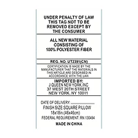 Five Queens Court Octavia Square Throw Pillow