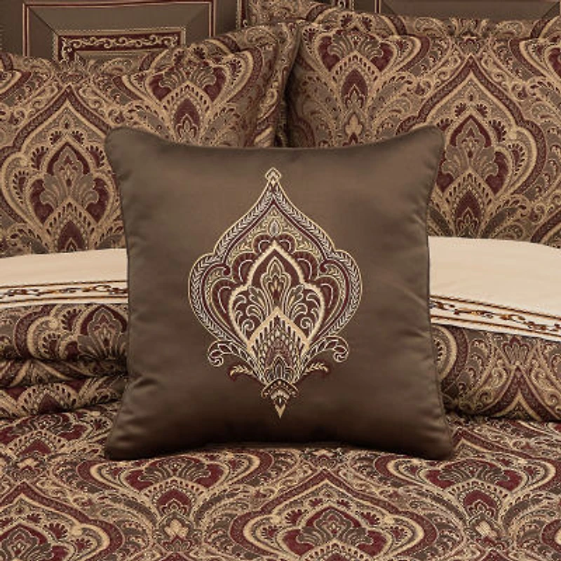 Five Queens Court Octavia Square Throw Pillow