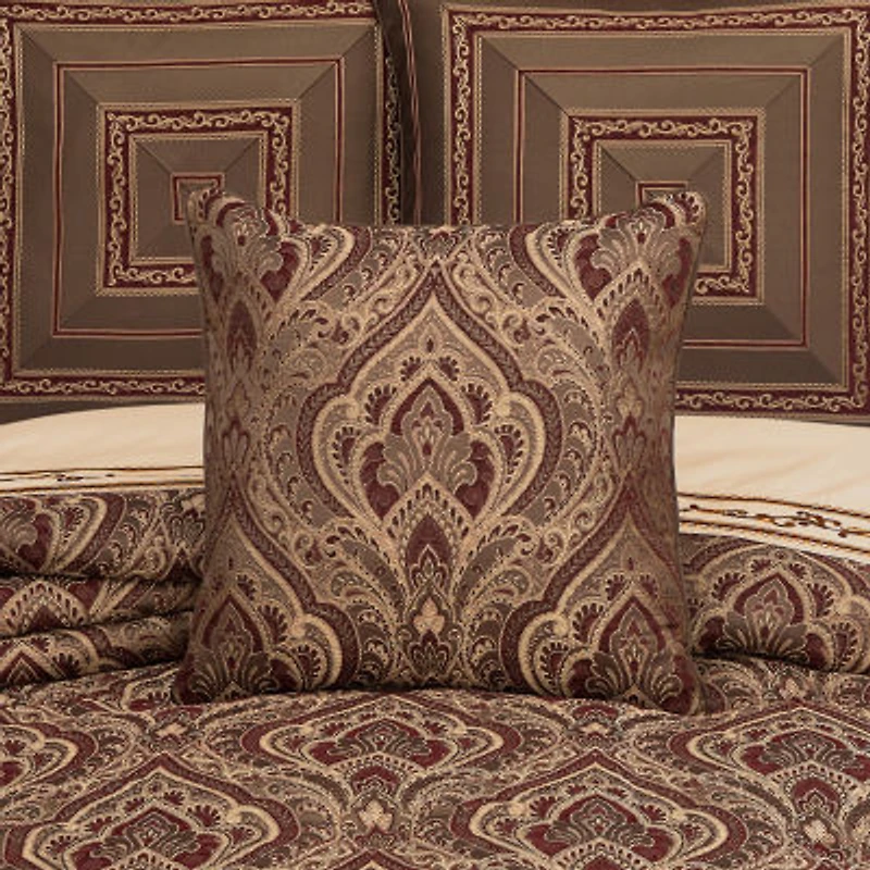 Five Queens Court Octavia Square Throw Pillow