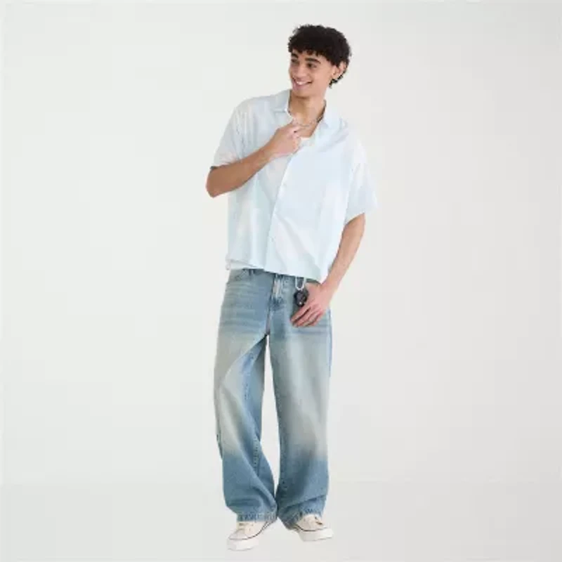 AEROPOSTALE Mens Short Sleeve Regular Fit Button-Down Shirt