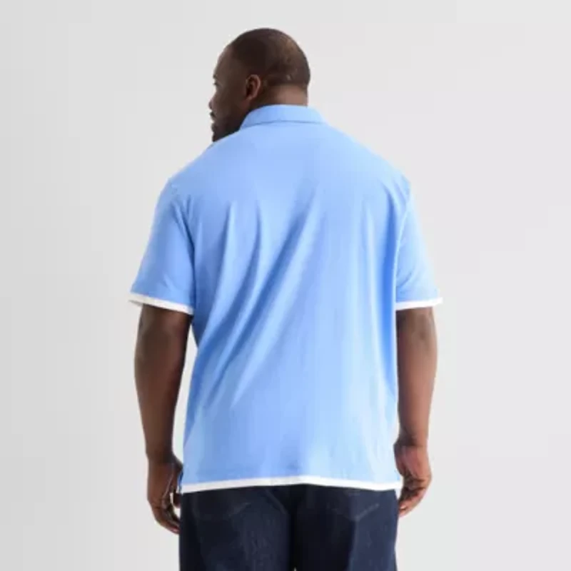 Shaquille O'Neal XLG™ Mens Short Sleeve Regular Fit Big and Tall Button-Down Shirt