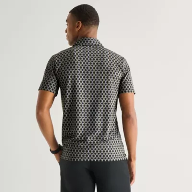 Stylus Mens Fitted Short Sleeve Polo Shirt