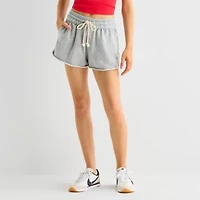 Arizona Womens Mid Rise Juniors Jogger Short