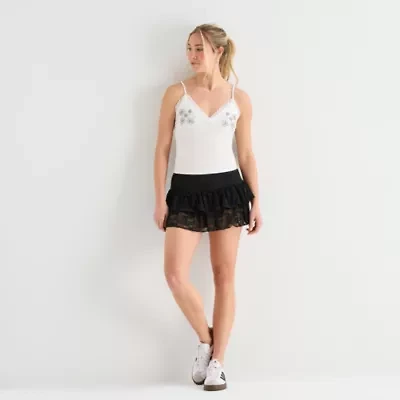 Forever 21 Womens Juniors Flared Skirt