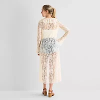 Forever 21 Womens Juniors Long Sleeve Button Cardigan