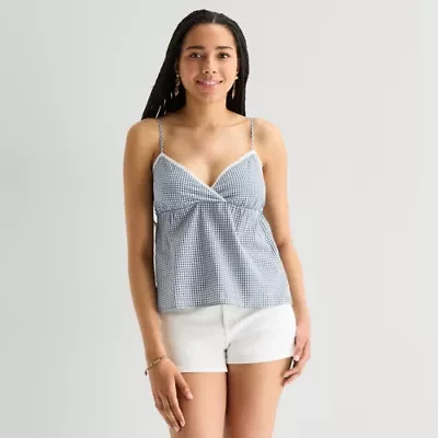 Arizona Womens Juniors V Neck Tank Top