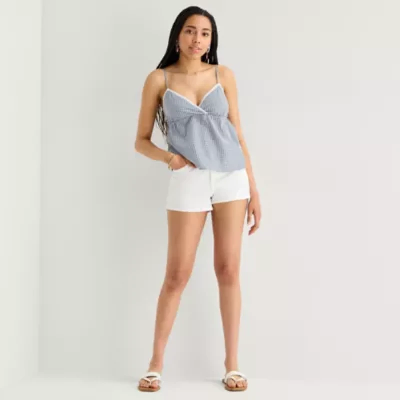 Arizona Womens Juniors V Neck Tank Top