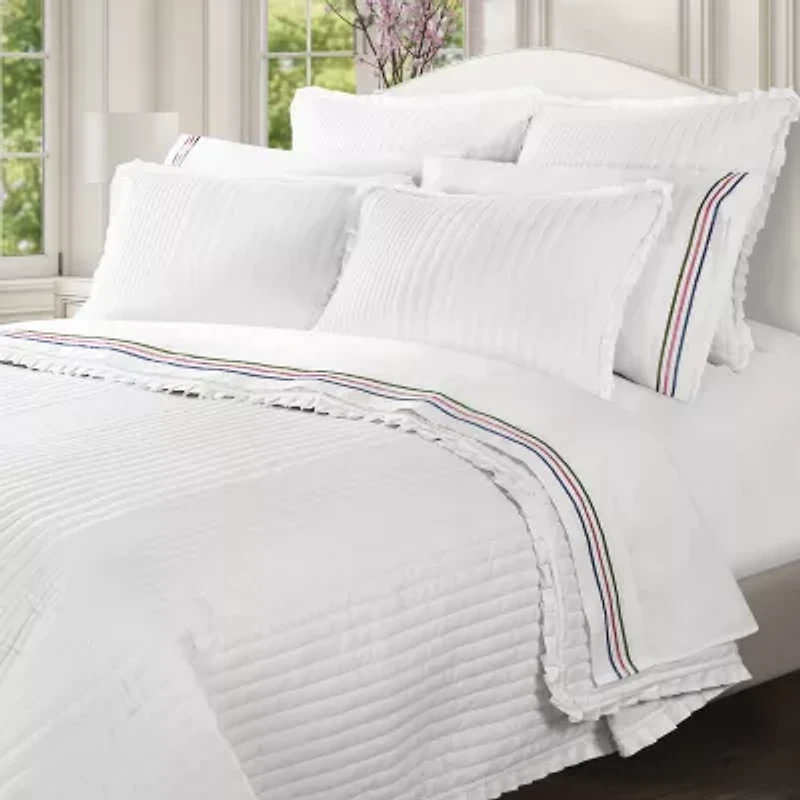 Queen Street Selma 3-pc. Embellished Quilt Set