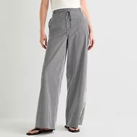 Worthington Womens Wide Leg High Rise Trouser