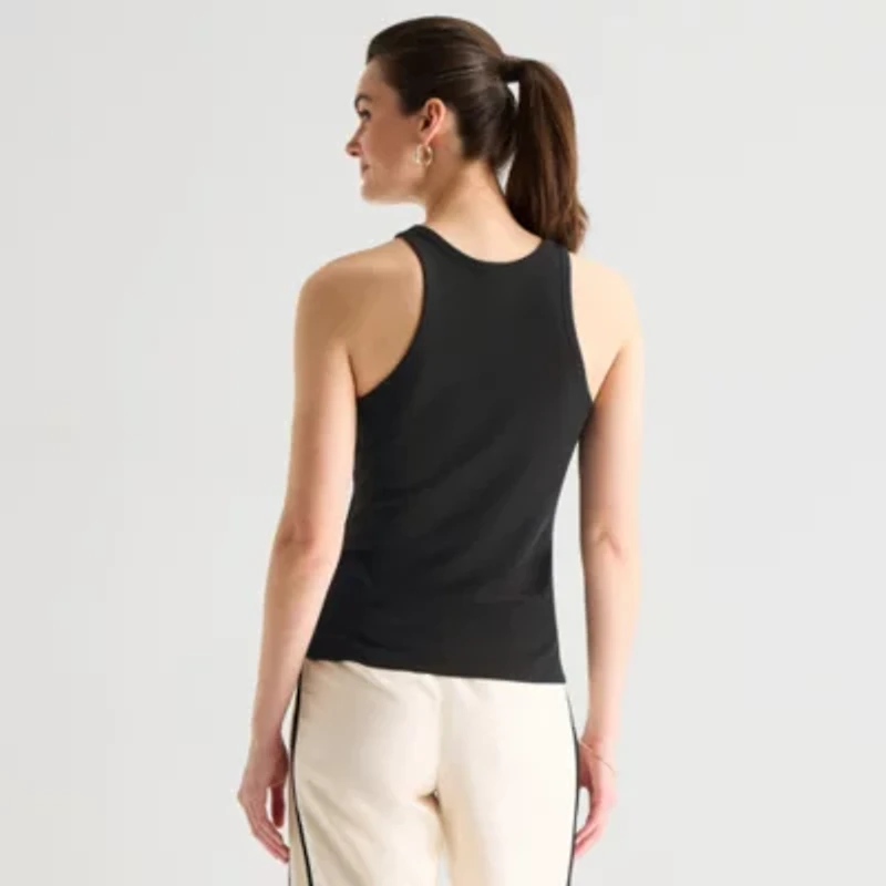 Worthington Womens Crew Neck Sleeveless Tank Top