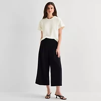 Worthington Womens Crew Neck Short Sleeve T-Shirt