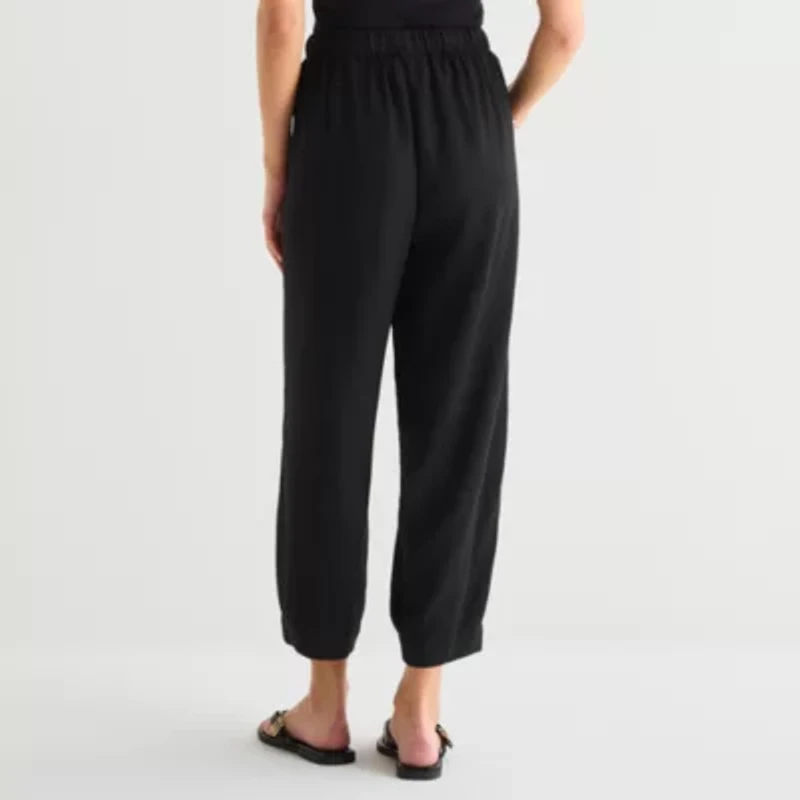 a.n.a Womens Cinched Pull-On Pant