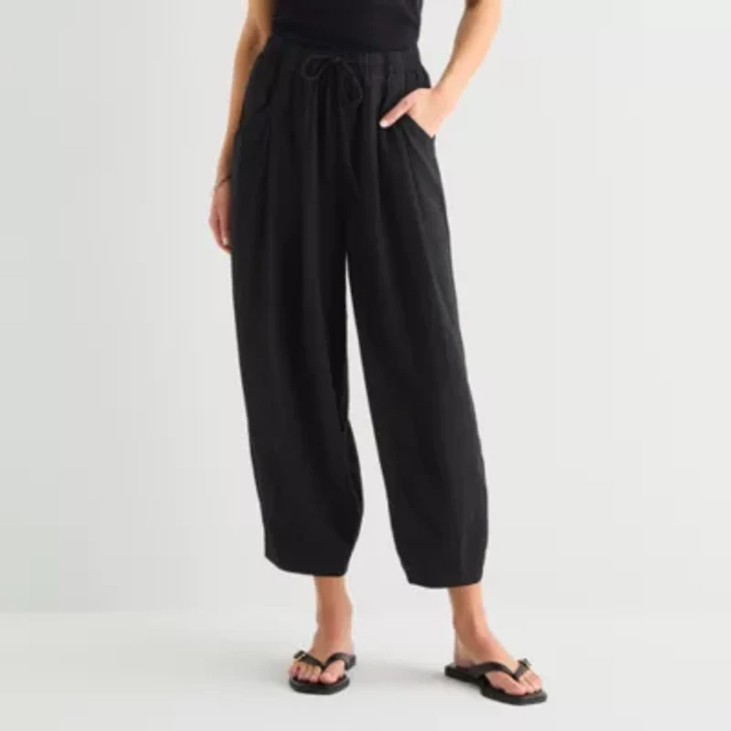 a.n.a Womens Cinched Pull-On Pant