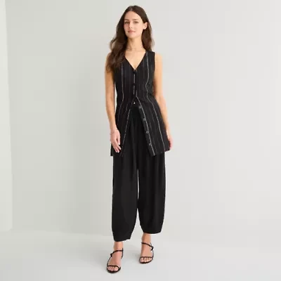 a.n.a Womens Cinched Pull-On Pant