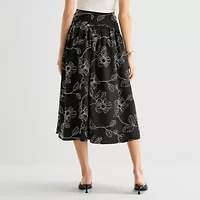 Worthington Womens Midi Full Skirt