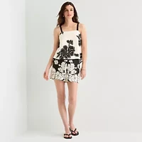 Worthington Womens Square Neck Sleeveless Shell