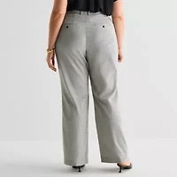 Worthington Plus Womens Modern Perfect Trouser