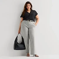 Worthington Plus Womens Modern Perfect Trouser