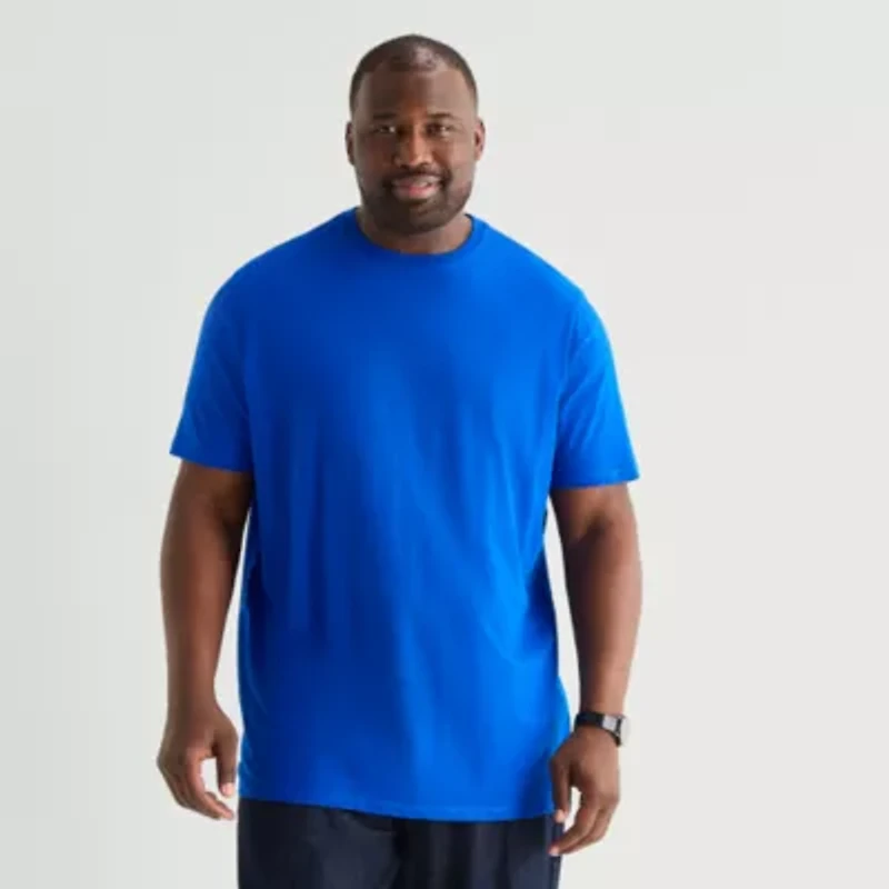 St. John's Bay Super Soft Mens Crew Neck Short Sleeve Quick Dry Big and Tall T-Shirt