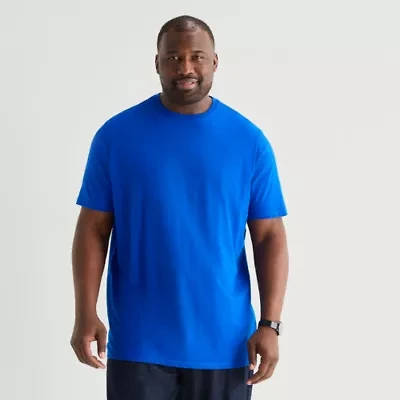 St. John's Bay Super Soft Mens Crew Neck Short Sleeve Quick Dry Big and Tall T-Shirt