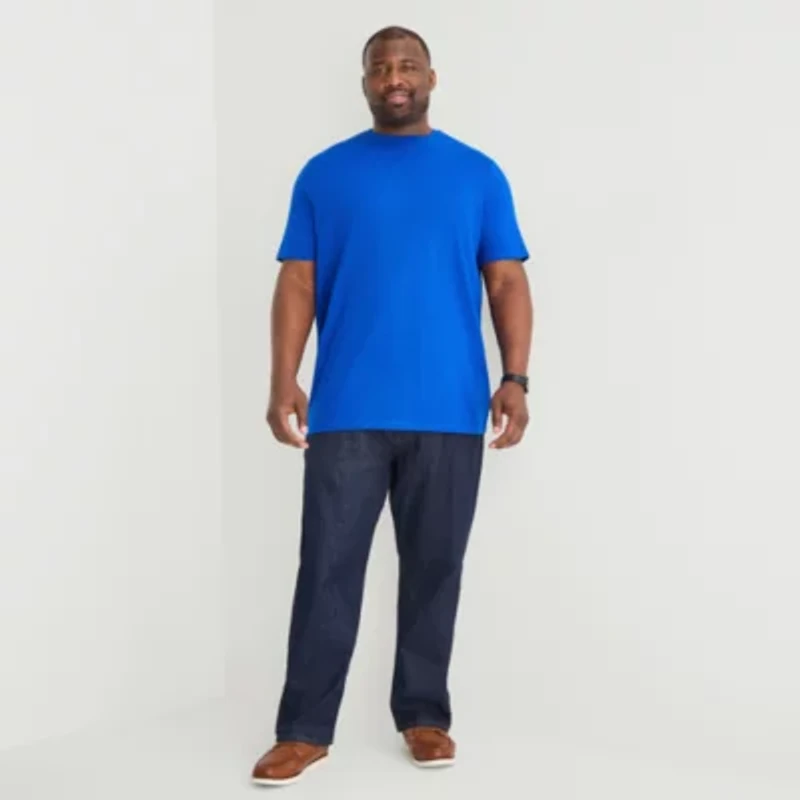 St. John's Bay Super Soft Mens Crew Neck Short Sleeve Quick Dry Big and Tall T-Shirt