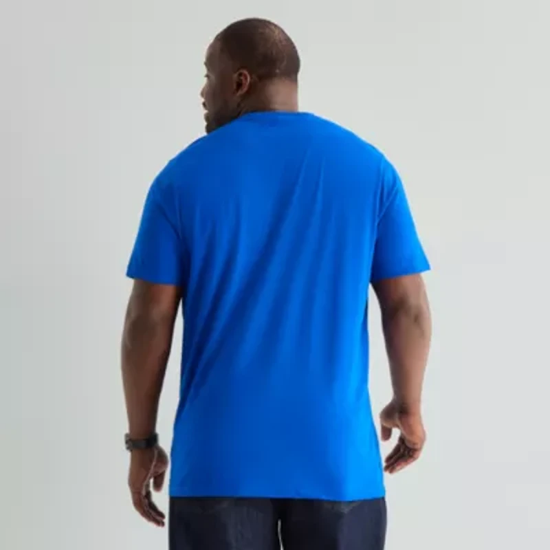 St. John's Bay Super Soft Mens V Neck Short Sleeve Quick Dry Big and Tall T-Shirt