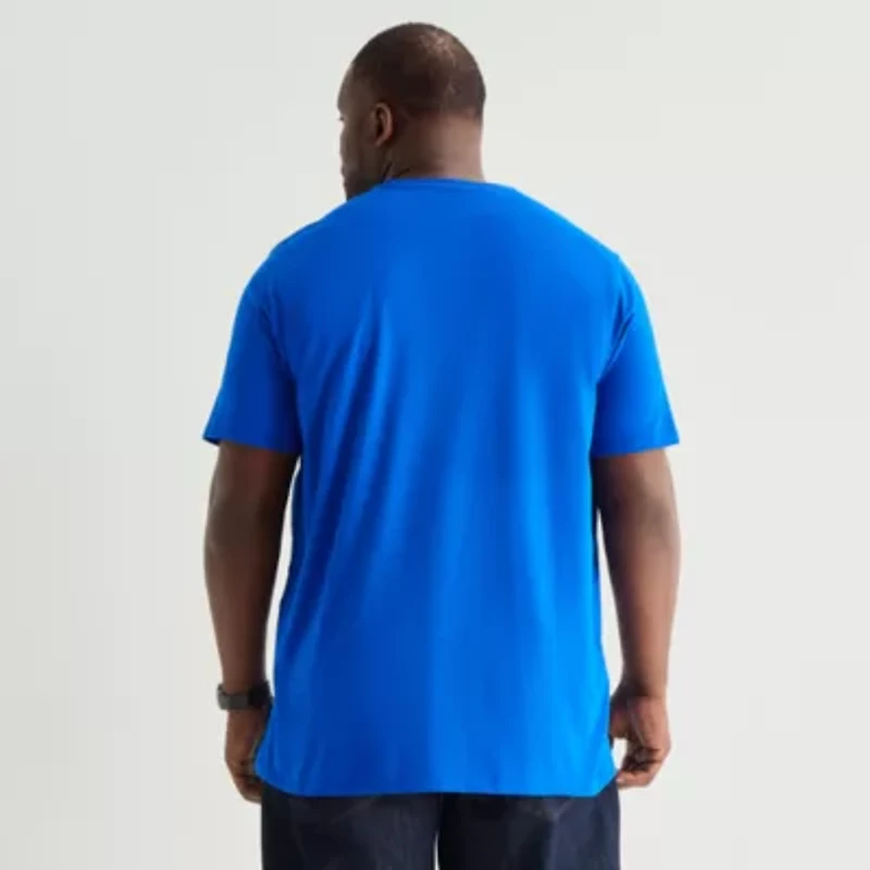 St. John's Bay Super Soft Mens Crew Neck Short Sleeve Quick Dry Stretch Fabric Big and Tall T-Shirt