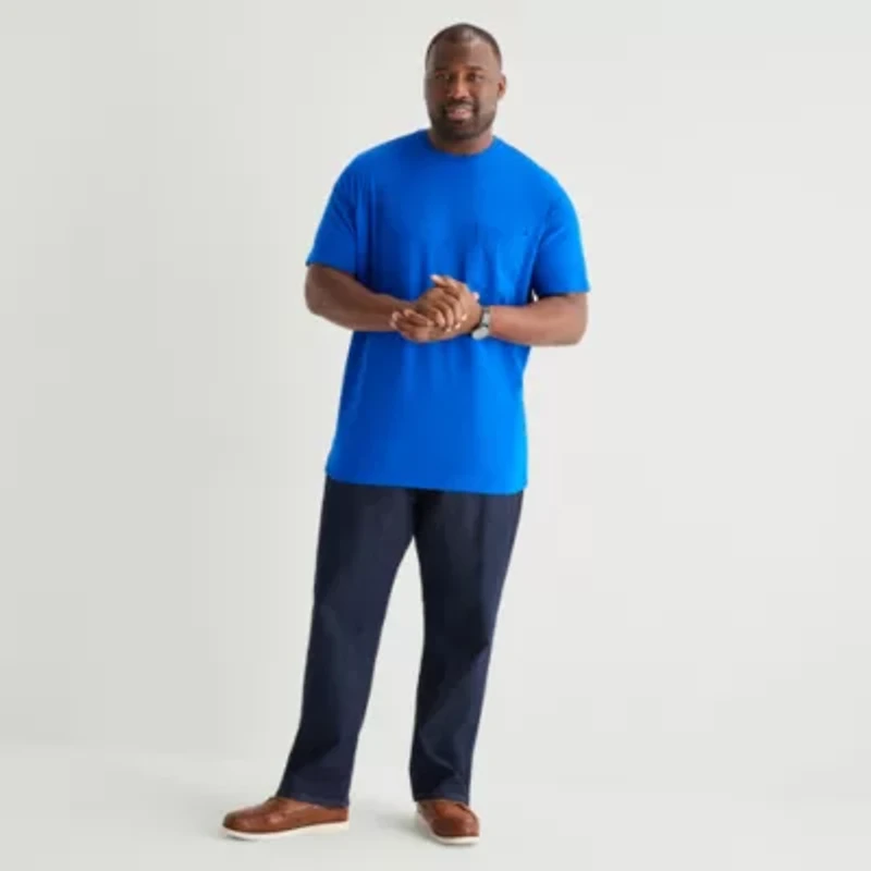 St. John's Bay Super Soft Mens Crew Neck Short Sleeve Quick Dry Stretch Fabric Big and Tall T-Shirt