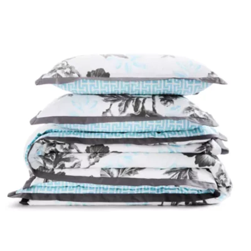Liz Claiborne Emmaline 3-pc. Floral Reversible Comforter Set